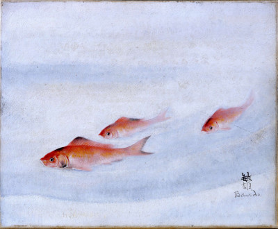 Trois poissons rouges de Toshio Bando