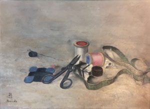 Nature morte au nécessaire a couture