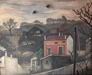 paysage a la maison rouge -Toshio Bando