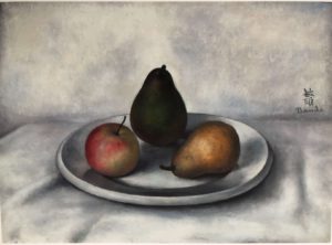 nature morte aux fruits-Toshio Bando