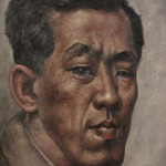 Autoportrait au col rond - Toshio Bando