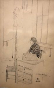 foujita dans son atelier-toshio bando