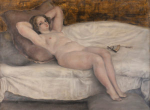 Nu à l'éventail - Toshio Bando