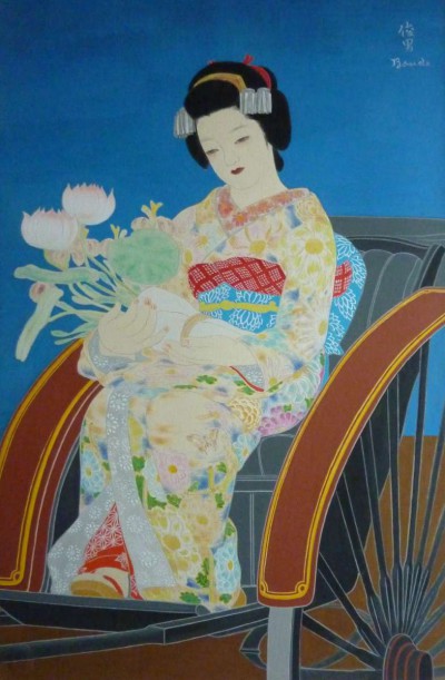 Japonaise caleche et bouquet - Toshio Bando