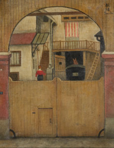 l'attelage dans la cour, Pierrefite -Toshio Bando